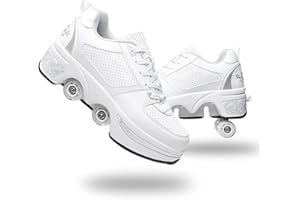 ‎DEFORMATION ROLLER SKATES Roller Skate Shoes Rollschuhe Schuhe Mit Rollen Skateboardschuhe,Inline-Skate, verstellbar Damen Schuhe mit Rollen für mädchen