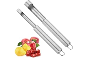 ZMDMAH 2 x urządzenie do wycinania i drylowania jabłek, stal nierdzewna, idealne do kuchni, narzędzie kuchenne