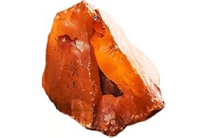 REIJU Stone of Vitality - Reiki Healing Energy Charged Raw Carnelian Crystal Stone (Beautifully Gift Wrapped)