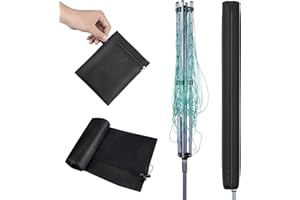 BROSYDA Copertura per Stendini Rotanti 165cm, Copri Stendino 420D Tessuto Impermeabile, Anti-UV Rivestimento Interno in Argento, Copertura protettiva per la Linea di Lavaggio Totante