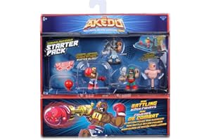Famosa Figure Akedo Pack de démarrage avec 3 Guerriers, Une pièce d'entraînement et Un contrôle Multicolore