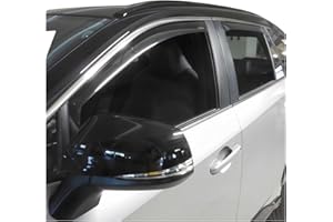 ‎OMAC OMAC Windabweiser Regenabweiser kompatibel mit Toyota RAV4 2019-2025 Dunkel Acryl 4tlg