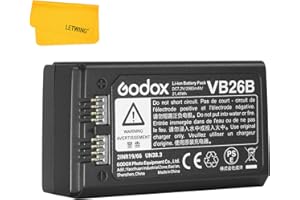 Godox V1 Batería VB26A VB26 Batería de Litio Compatible para Godox V1-S V1-N V1-C V1-F V1-O V1 Camera Flash V860III-S V860III-C V860III-N V860III-F V860III-O V850III MF-R76 Flash Speedlite
