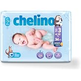 Chelino Infant Diaper Size 3 (4-10 kg), 36 Count (Pack of 1)