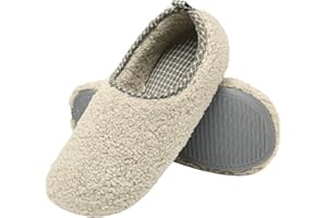 ChayChax Zapatillas de Estar por Casa para Mujer Invierno Cálido Pantuflas Memoria Espuma Ligero Comodo Suave Interior Zapatos de Algodón