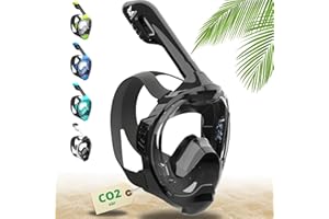 Khroom Masque de plongée en apnée pour Adultes et Enfants - Seaview Y | sans Danger au Niveau du CO2 | Masque intégral | Équipement de plongée avec Masque Complet / Easy-Breathing