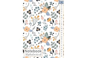 Alphabetical Notebook: 4 pages per letter / A4 Size /105 pages. Large Lined-Journal Organizer with A-Z Tabs Printed, Alphabetic Notebook. a4 notebook ... Writing Note Taking Diary and Planner