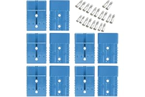 Bohaner Anderson Conector 50 A 24 V/600 V Batería de desconexión rápida Conector modular Conectores de alimentación Anderson Plug Kit de enchufe rápido (azul 50 A)