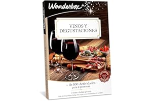 WONDERBOX - Caja Regalo - Vinos y Degustaciones - 25 Actividades - Cata de Vino y Visita a Bodega D O, Tapas, Curso de Iniciación a la Enología - Regalos Originales