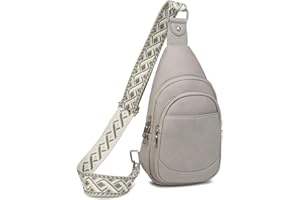 Myhozee Sling Bag damska torba na klatkę piersiową – mała torba Crossbody Bag PU Crossover stylowa torba na ramię do sportów na świeżym powietrzu, wędrówek, jazdy na rowerze, podróży