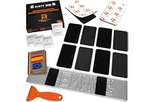 GENMAG® Portamatriculas Coche Invisible sin Marco [Super Fuerte & Universal] Soporte Matricula Coche | Porta Matriculas para Coches | Porta Matricula | Portamatriculas Moto Remolque y Coches