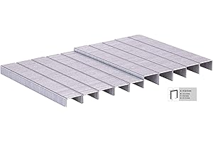 Vonroc Agrafes 6 et 8mm Universelles pour Agrafeuse Électrique - 1000 Clous Universels - Compatibles avec Agrafeuse Cloueuse ET502AC & SG503DC - Clous 6 et 8 mm Parfaits pour des Fixations Discrètes