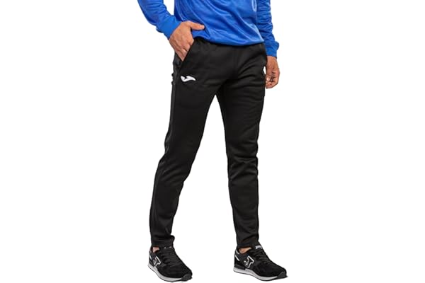 Joma Pantalón Largo Deportivo Hombre, 5XS - 3XL - Bolsillos y Cintura Elástica con Cordón - Cleo II