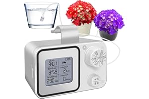HONPHIER Système d'arrosage Automatique Systeme Arrosage Plante Interieur Kit d'irrigation Goutte à Goutte pour 15 Plantes en Pot, Vacances