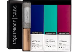 Liquiproof LABS Complete 250 in Gift Box - Shoe care kit with a Protector, Eco Cleaner, Freshener, Vegetable Fibre Brush and Microfibre Cloth. Shoe and Sneaker Care Gift Set