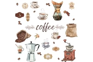 HPNIUB Kaffee Holzschild mit Spruch,Kaffee Wandschild,Wanddeko für Küche,Küche Coffee Deko,Retro Kaffee Wandbild für Café Bar Esszimmer Wohnzimmer Restaurant Tür Kaffeebar Deko (Kaffee Wandaufkleber)