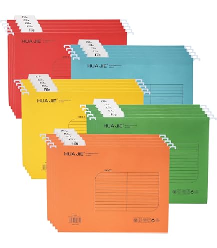 25 Dossiers Suspendus A4 Bleu - Carton Recyclé 230g/m² | Classement Bureau Archivage | Fabriqué Allemagne