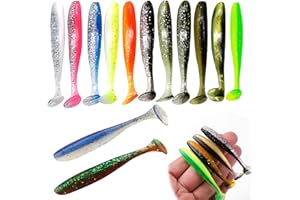 CYUaoao 130 Stück Gummifisch Set Gummiköder 7cm Angelköder Set Raubfischköder Set Weiche Kunstköder für Zander Hecht Barsch Forelle