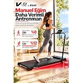 V-FIT by Voit Origami Compact Koşu Bandı Ev Tipi Katlanabilir Y&uuml;r&uuml;y&uuml;ş Bandı | 750W Energy Saver Motor, 1-10 km/s, LED Ekran, 