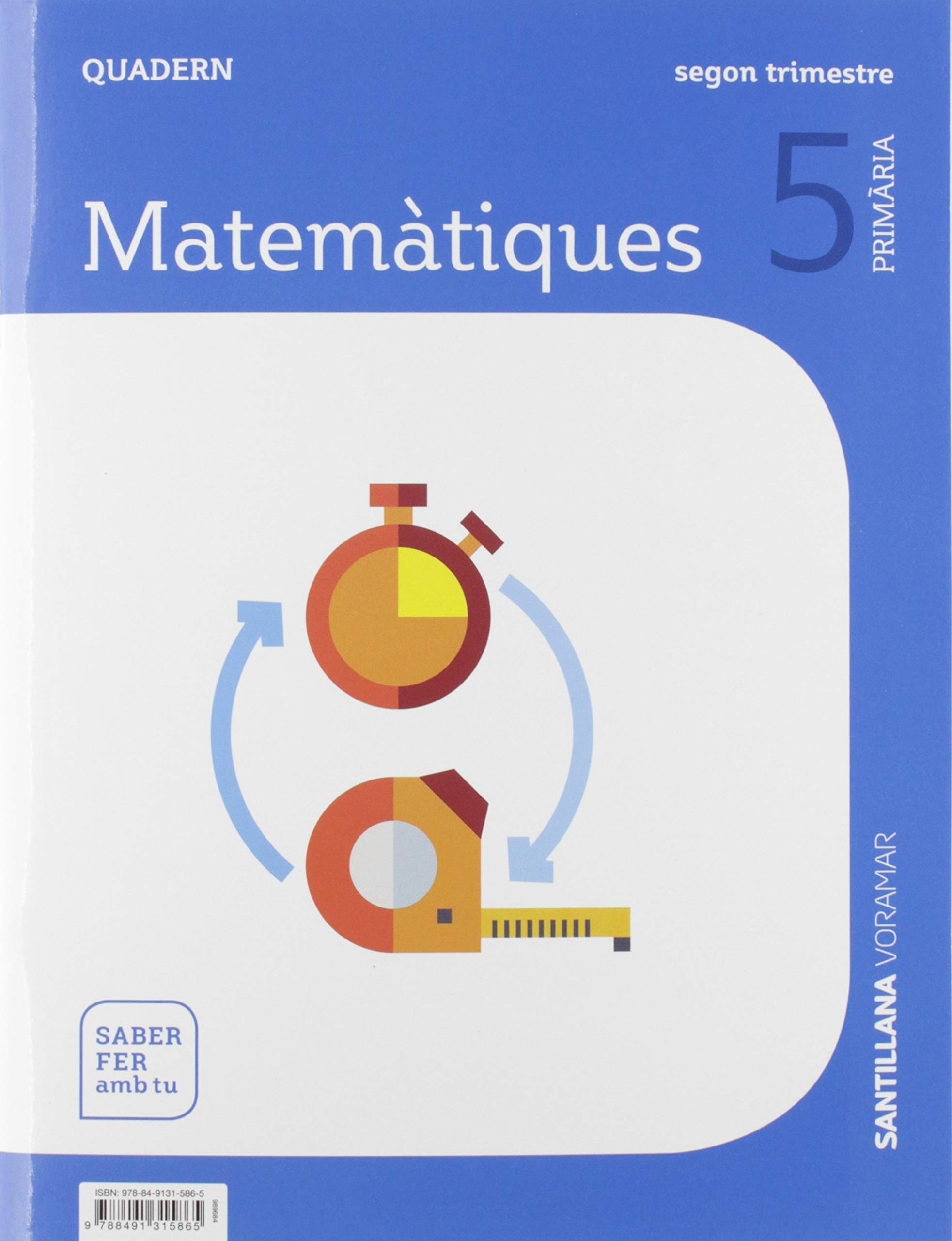 QUADERN MATEMATIQUES 5 PRIMARIA 2 TRIM SABER FER AMB TU
