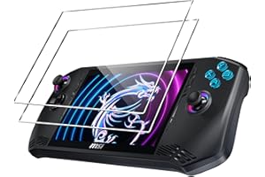 zZjoOoj [2 Pièces Verre Trempé pour ASUS ROG Ally X/MSI Claw A1M 2024 7'', Film de Protection D'écran Anti-rayures,Sans Bulles,Anti-scratch,Dureté 9H