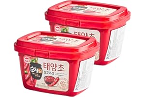 POKOHOME Sajo Haepyo Sunchang Gung Medium Hot Pepper Paste (Gochujang) 500g - Authentic Korean Fermented Chili Paste, Rich Umami Flavor, Perfect for Cooking, Marinades, and Dipping (Pack 2)