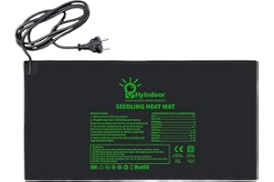 Hyindoor Manta Térmica de Semilla Almohadilla Calentadora Impermeable de Plantas y Reptiles en Invernadero para Jardín Hidropónico Cultivo Interior 50 x 25 cm