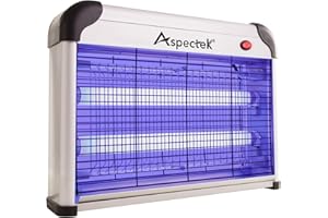 ASPECTEK - Fly catcher indoor and Insect Killer 20W UV light Attract to Zap Flying Insects, Bug Zapper, insect repellent fly zapper, pest control for Interior and outdoor (UK Plug)