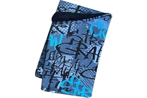 Wollhuhn Kinder Loop Schal – Warmer Schlupfschal/Halstuch mit Fleece-Futter – doppellagig, weich & wendbar – viele Motive für Winter & Übergangszeit