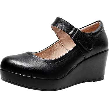 Escarpins Femme Petit Talon Confortables - Style Mary Janes élégant, Brides, Pour Pieds Larges, Mariage - 5