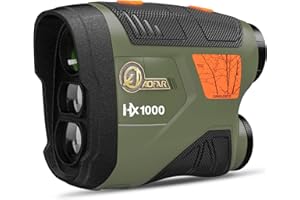 ‎AOFAR AOFAR HX1000 Entfernungsmesser Jagd & Bogenschießen, 1000Y Winkel- & Horizontalentfernung, Entfernung, Scan und Geschwindigkeitsmodus, kostenlose Batterie-Geschenkpaket, wasserdicht, 6X Vergrößerung