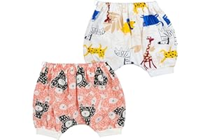 FLYISH DIRECT Culottes Apprentissage Nuit Anti-Fuite, Culottes Enfant Apprentissage Lavable, Culottes Apprentissage Propreté Garcon et Fille Absorbant, 100% Coton, 2 Paquets
