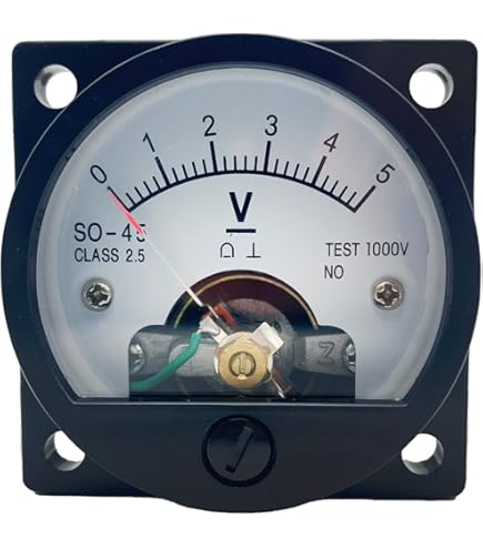 Analoge Paneelmeter Voltmeter - AC 0-300 V - Zwart Ronde Meter Voor Installatie