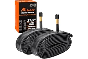 YunSCM 2PCS 45/62-584 épaissies Chambre à air 27.5x1.75/1.95/2.25/2.40 AV48mm Valve Compatible 27.5 Pouces Chambre à air 27.5X1.75 27.5X1.95 27.5X2.10 27.5X2.25 27.5X2.35 27.5X2.40 ﻿