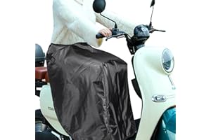 VEGENA Cubrepiernas Moto Scooter, Manta Térmica Universal para Moto, Cubierta para Piernas en Tela Oxford 600D y Algodón, Negra