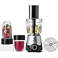 Magic Bullet 400 Watts, 10 Piece Set, Mini Food Processor, Personal Blender, Silver, 2 Years Warranty