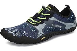 SAGUARO Scarpe Barefoot con Dita per Trekking Trail Running Ginnastica, 36-48
