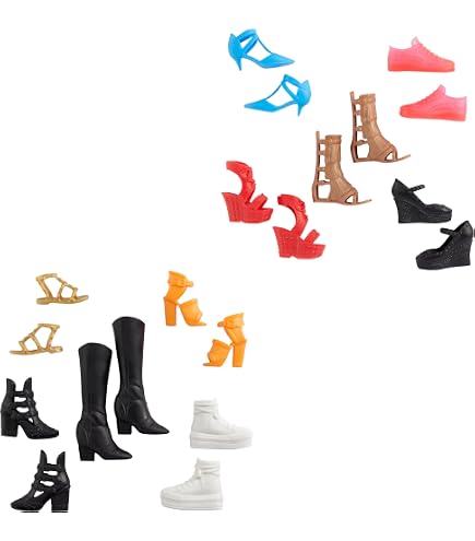 5 paia/lotto scarpe basse moda stella per bambole Barbie