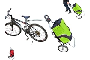 Polironeshop Geko Chariot remorque de vélo, bicyclette, pour faire ses courses, porter les bagages, pour cyclotourisme