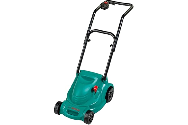Theo Klein 2702 Bosch Rotak gräsklippare, Knattrar när den körs, Anti-UV, Leksak för barn från 18 månader