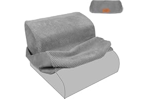 ZVONEMA ZNM Szary Wodoodporny pluszowy pokrowiec na 2-stopniowe schody dla psów