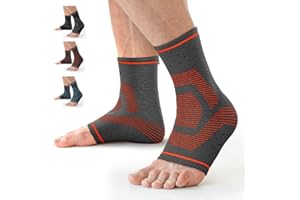 AWENIA Protege Chevillère Soutien Respirante Compression Sport Cheville Entorse Protecteur pour Meilleure Circulation Sanguine,Soulage Le Gonflement/Les Douleurs/la Tendinite Achilléenne