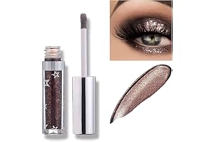 LUCOSS Fard à paupières,Fard à Paupière Paillette Liquid Shine Matalic Maquillage Yeux Imperméable Glitter et Glow Ombre à paupières liquide Eyeshadow