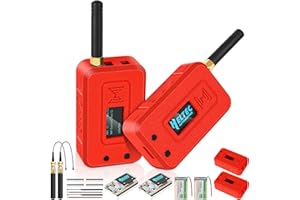 MESHNOLOGY 2 Set ESP32 LoRa V3 Modulplatine mit 868-MHz-Antenne + 3000 mAh Akku + Schutzhülle Integriertem WLAN Blue Tooth SX1262 CP2102 0,96" OLED Display Typ C für AR duino Lora Meshtastic IOT (N35, Rot)