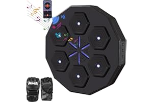 Ainbonte Smart Music Boxing Machine, Intelligent Home Wall Mounted Boxing Machine, Boxing Game Trainer, Boxing Workout Machine, Boxing Punching Equipments for Adults, Kids in Home and Gym (Polygon)