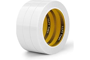 LLPT Nastro Biadesivo 19mm x 15m 3 Rotoli Traslucido Viscoso Ultra Sottile Carta Strappata a Mano Per Scrapbooking Artigianale Fai-Da-Te Fatto a Mano (SPD1915CR03)