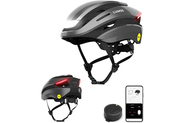 Lumos Casque Ultra Smart | Casque de vélo | Feux Avant et arrière (LED) | Clignotants | Feux Stop | Connexion Bluetooth | Adultes: Homme, Femme