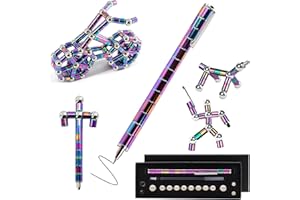 ‎LCMAOKE LCMAOKE Kugelschreiber, Fidget Pen, Lustige Multifunktions Stift, Stressabbau Geschenk Gadgets Toys für Junge Männer Frauen Teenager (Mehrfarbig)