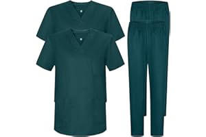 MISEMIYA - Pack * 2 Pcs - Casaca Y PANTALÓN Sanitarios Unisex Uniformes Sanitarios MÉDICOS 2-817-8312