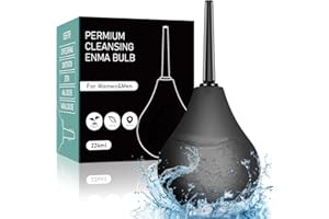 PROPODUSCHE Einlauf zur darmreinigung 224ML,Po Dusche Irrigator darmspülung • Intimdusche zur Analdusche und Vaginaldusche für herr&frau (1-224MLschwarz)